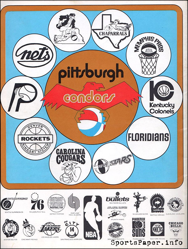 1971-72 Pittsburgh Condors ABA Ticket Plan Brochure