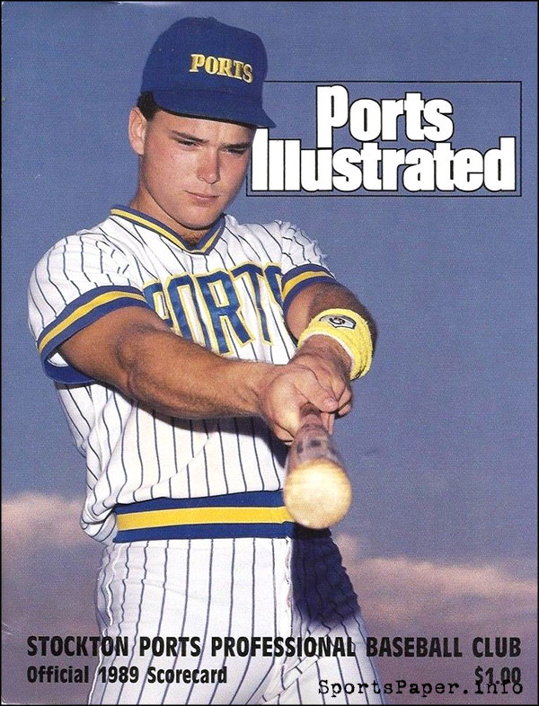 Stockton Ports 1989 scorecard