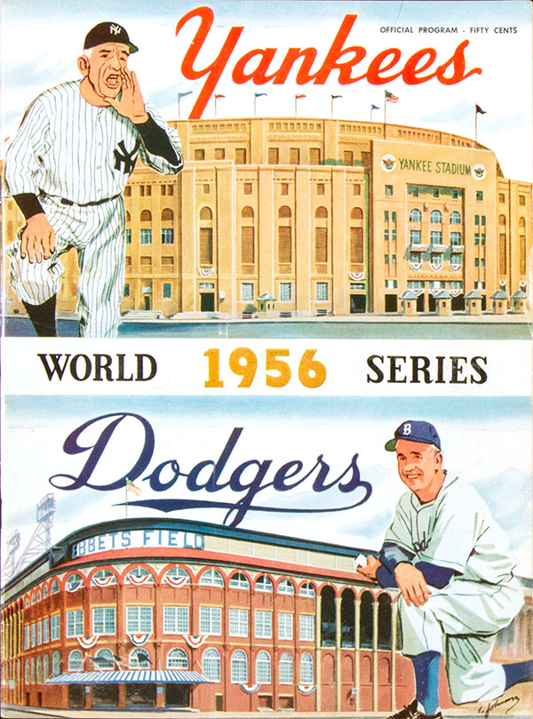 MLB World Series Program New York Yankees 1956 SportsPaper Info