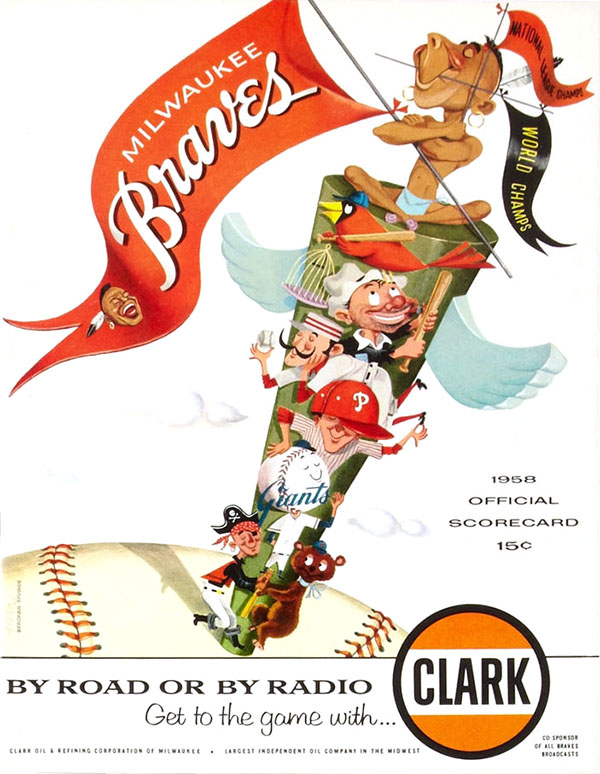 MLB Program: Milwaukee Braves (1958) | SportsPaper.info