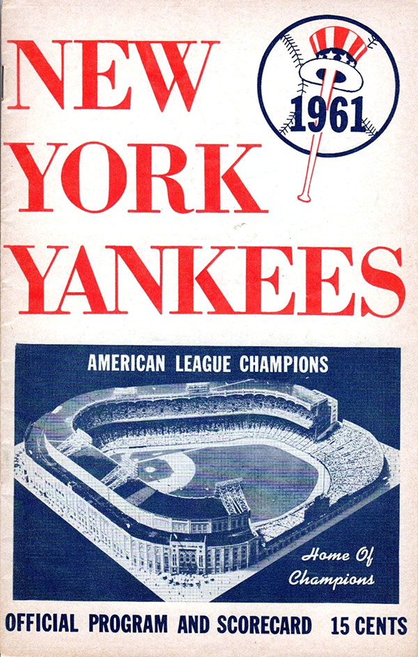 MLB Program: New York Yankees (1961) | SportsPaper.info