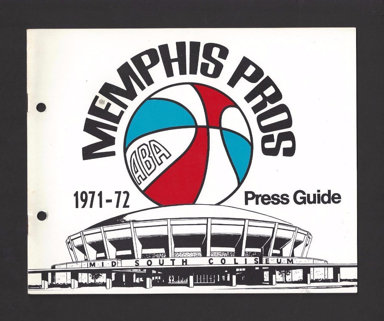 ABA Media Guide: Memphis Pros (1971-72)