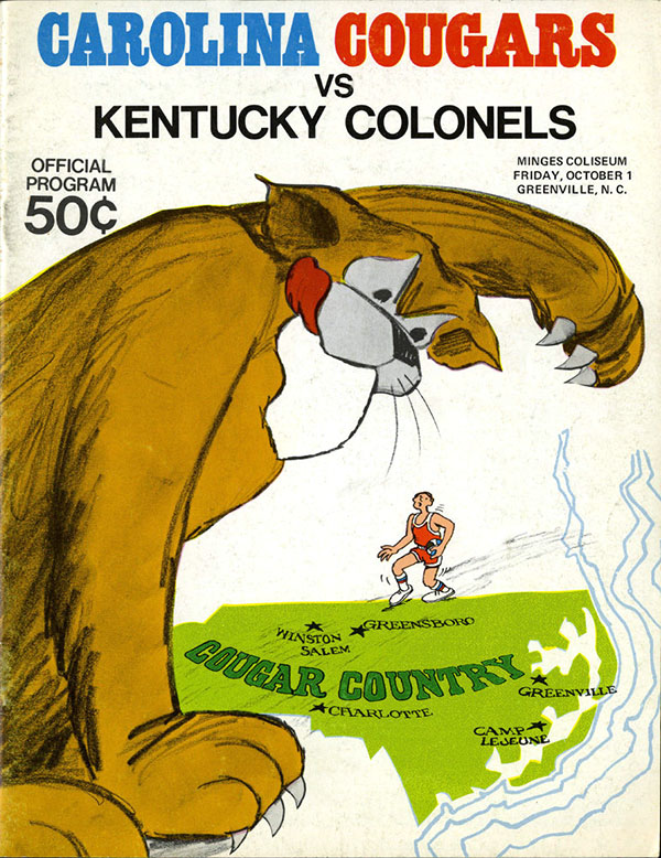 ABA Program: Carolina Cougars (1971-72)