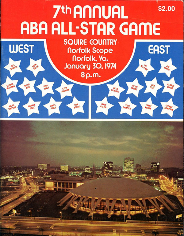 1974 ABA All-Star Game Program