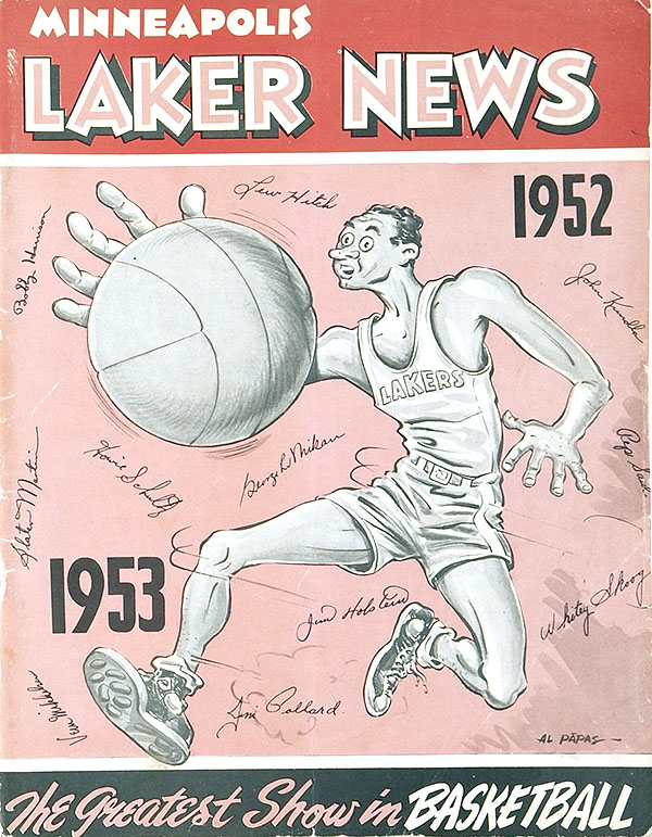 NBA Program: Minneapolis Lakers (1952-53)