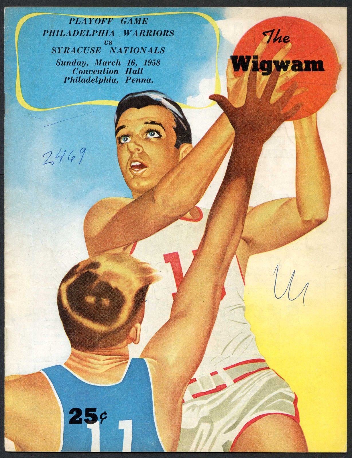 NBA Program: Philadelphia Warriors (1957-58)