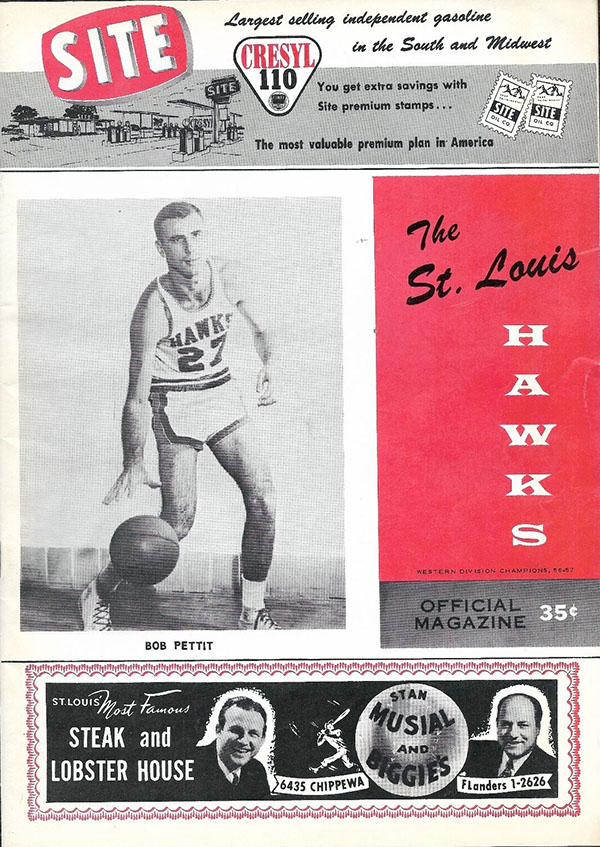 NBA Program: St. Louis Hawks (1957-58)