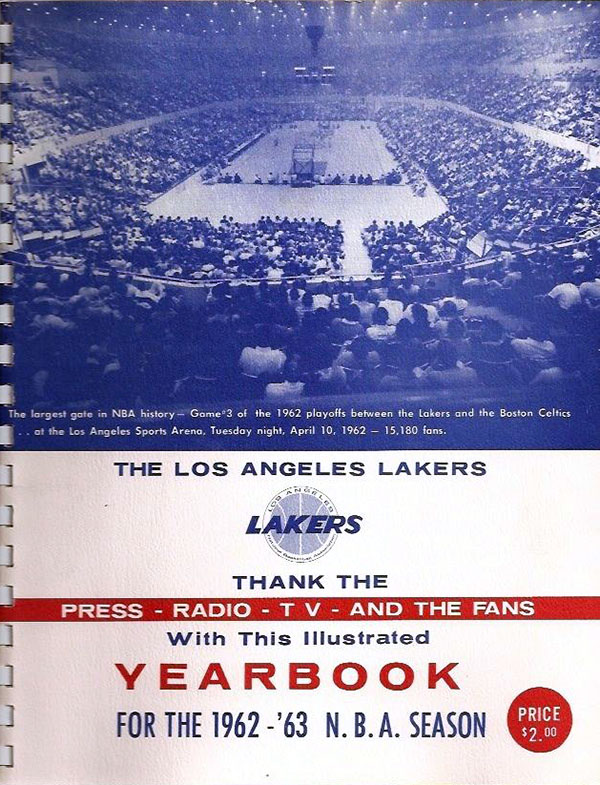 NBA Media Guide: Los Angeles Lakers (1962-63)