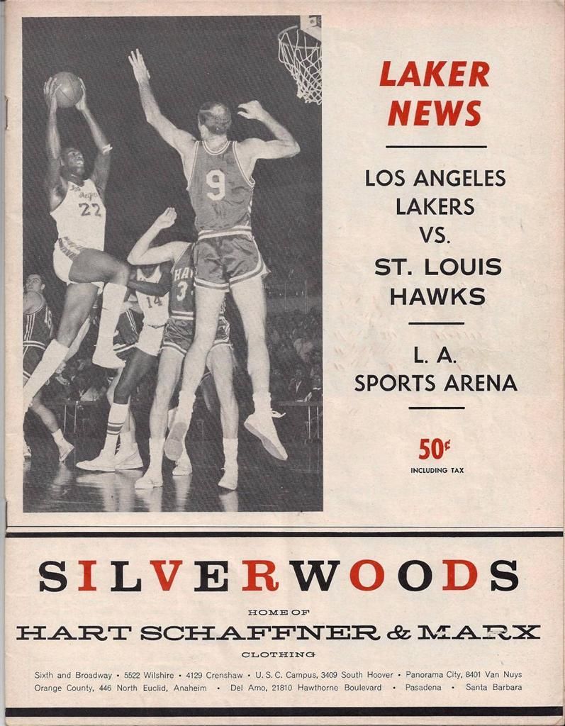 NBA Program: Los Angeles Lakers (1962-63)