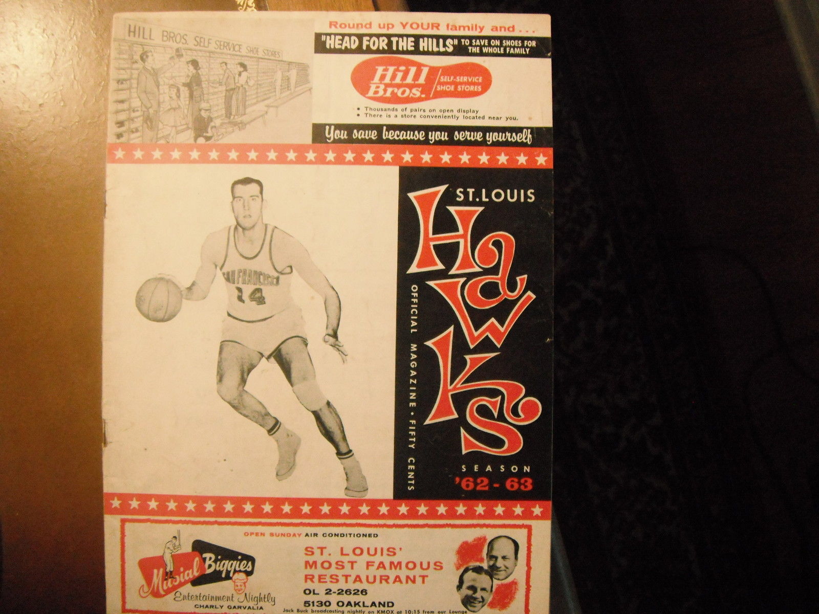 NBA Program: St. Louis Hawks (1962-63)