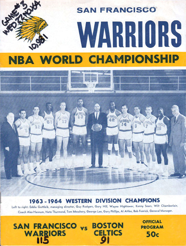 NBA Program: San Francisco Warriors (1963-64)