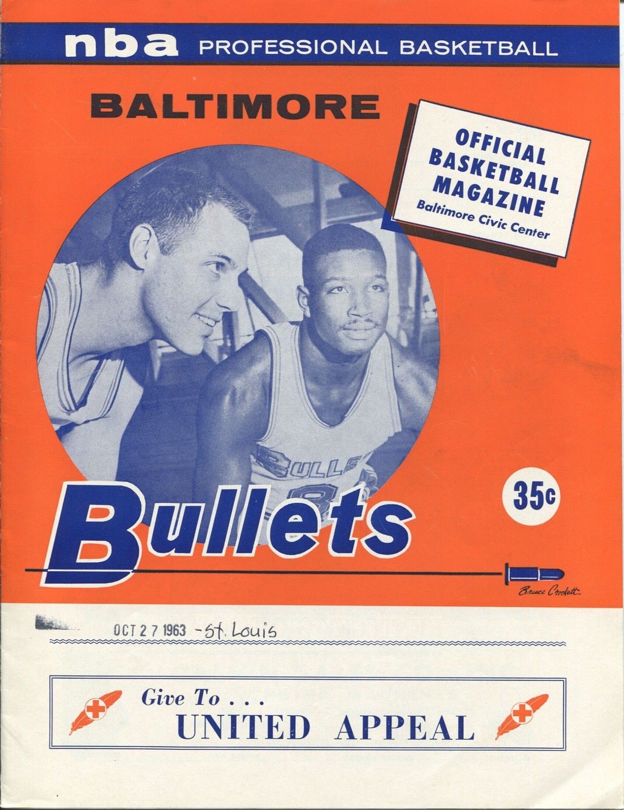 NBA Program: Baltimore Bullets (1963-64)