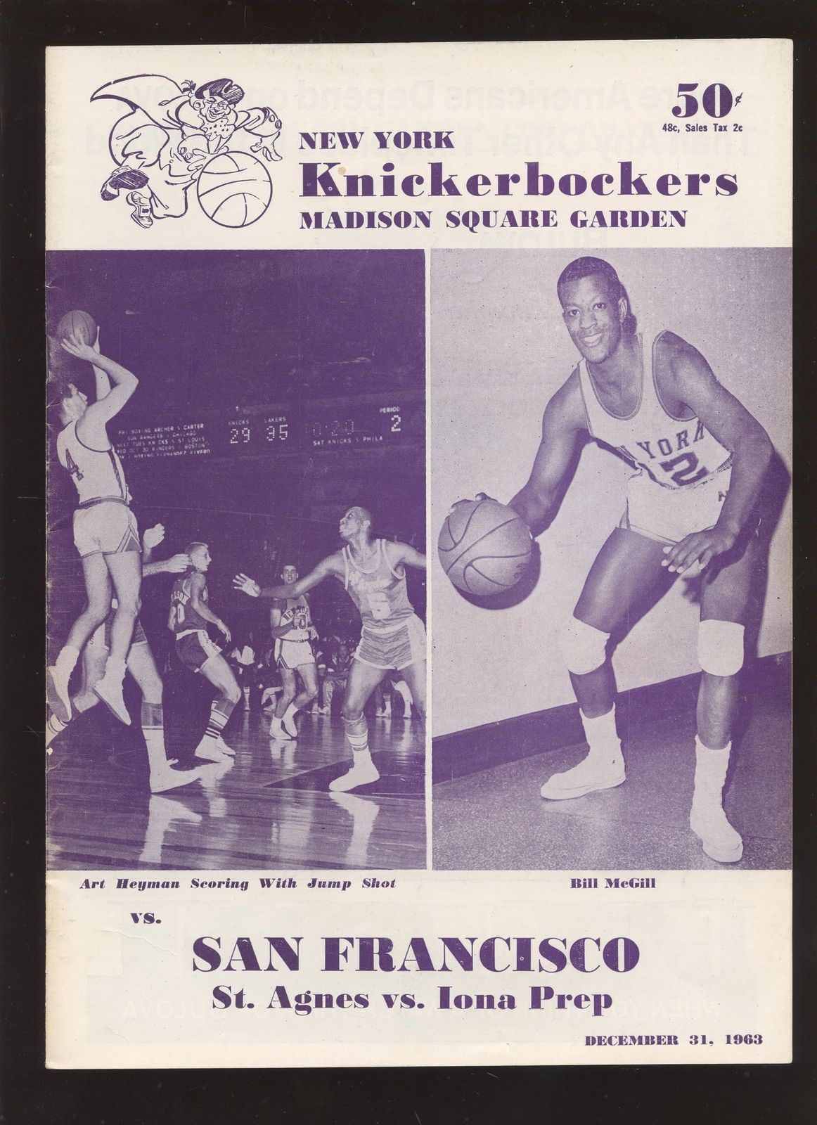 NBA Program: New York Knicks (1963-64)