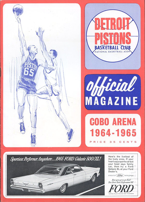 NBA Program: Detroit Pistons (1964-65)