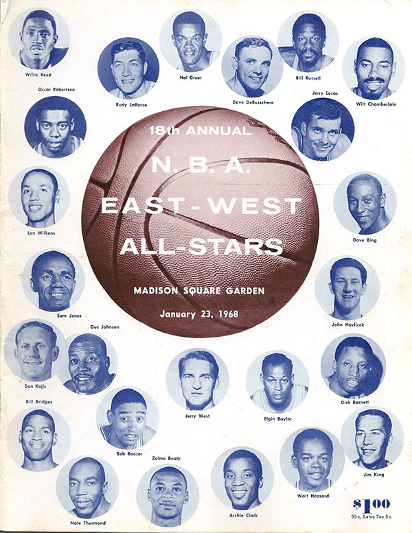 1968 NBA All-Star Game Program