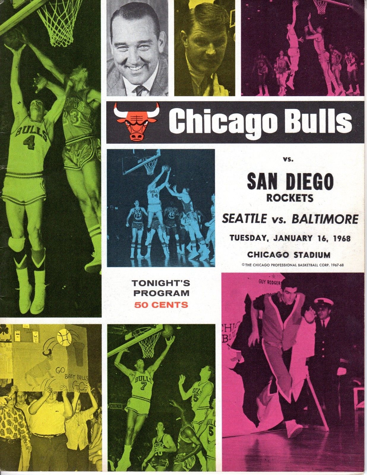 NBA Program: Chicago Bulls (1967-68)