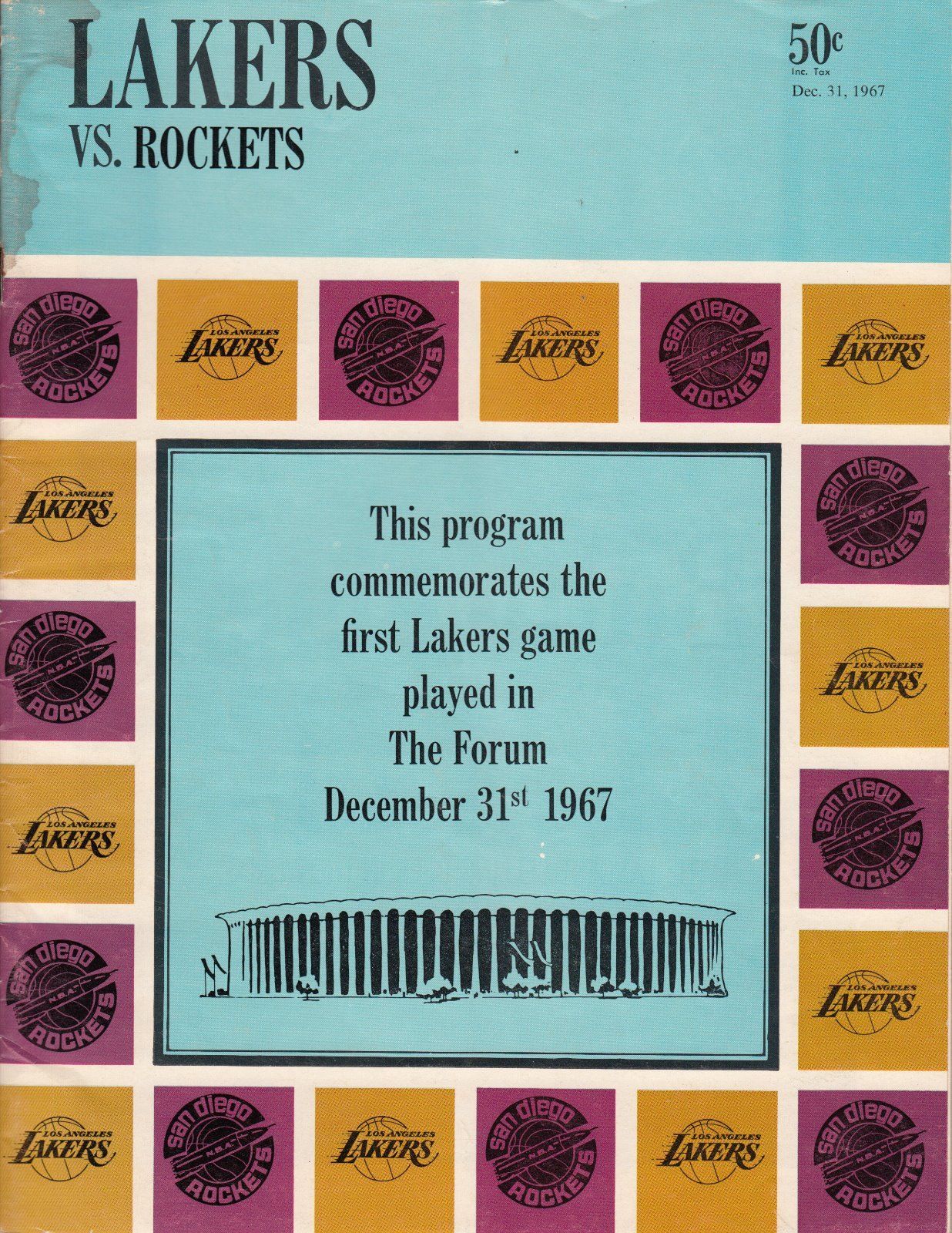 NBA Program: Los Angeles Lakers (1967-68)