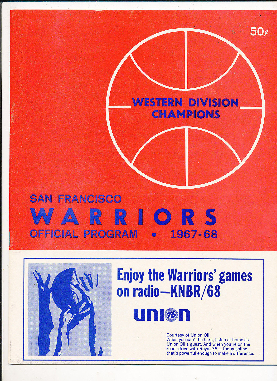 NBA Program: San Francisco Warriors (1967-68)