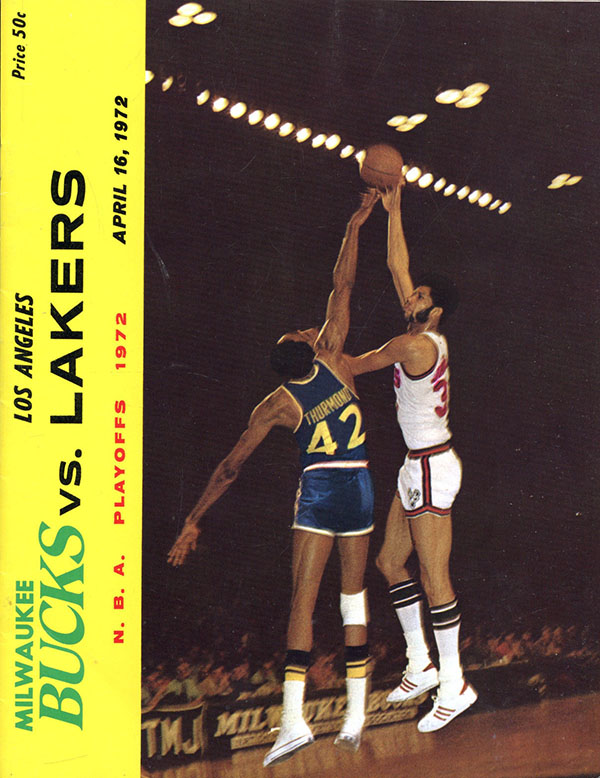 NBA Program: Milwaukee Bucks (1971-72)