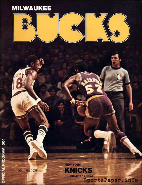 NBA Program: Milwaukee Bucks (1973-74)