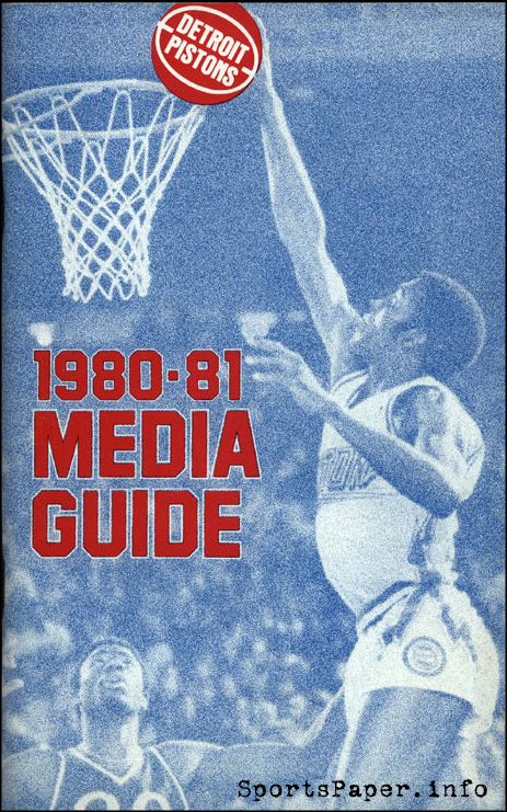 NBA Media Guide: Detroit Pistons (1980-81)