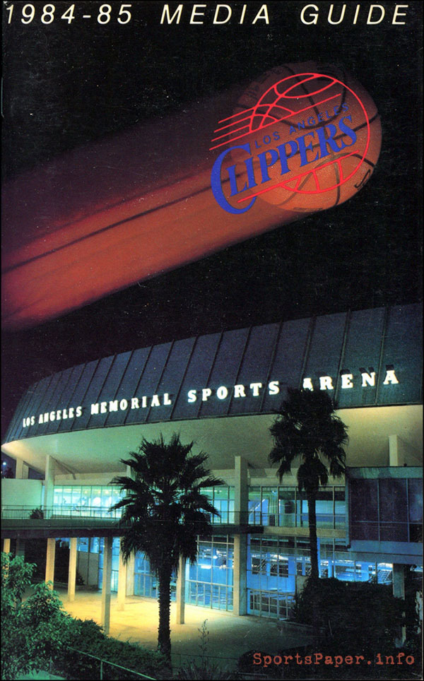 NBA Media Guide: Los Angeles Clippers (1984-85)