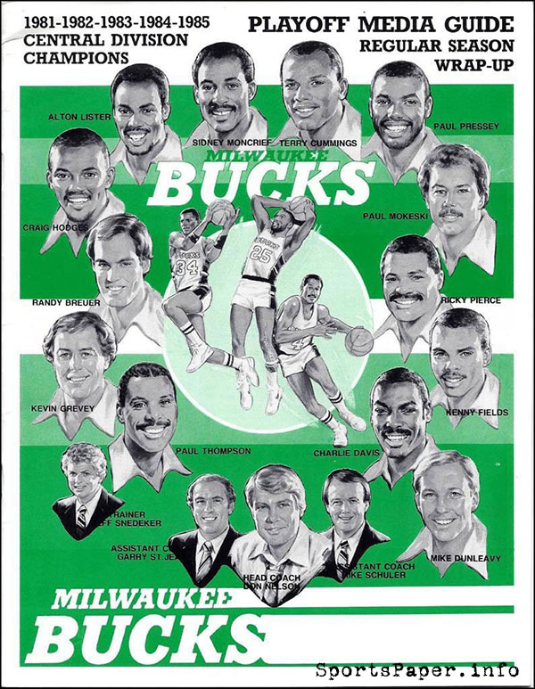 NBA Media Guide: Milwaukee Bucks (1984-85)