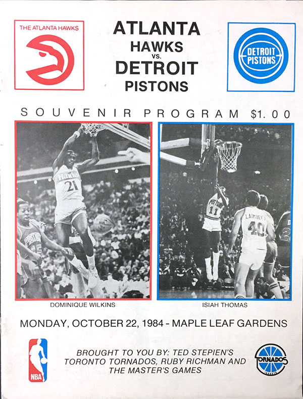 NBA Program: Detroit Pistons (1984-85)