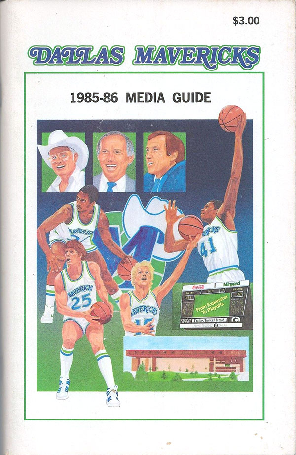 NBA Media Guide: Dallas Mavericks (1985-86)