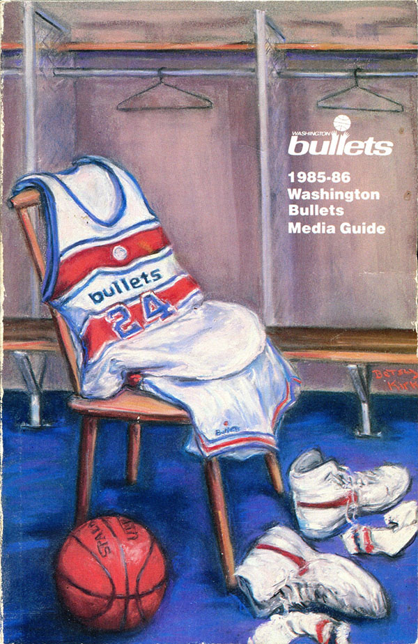 NBA Media Guide: Washington Bullets (1985-86)