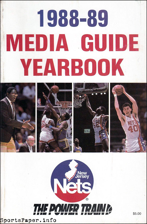 NBA Media Guide: New Jersey Nets (1988-89)