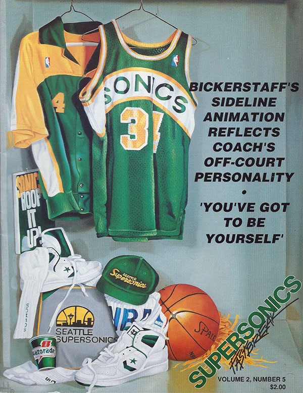 NBA Program: Seattle SuperSonics (1988-89)