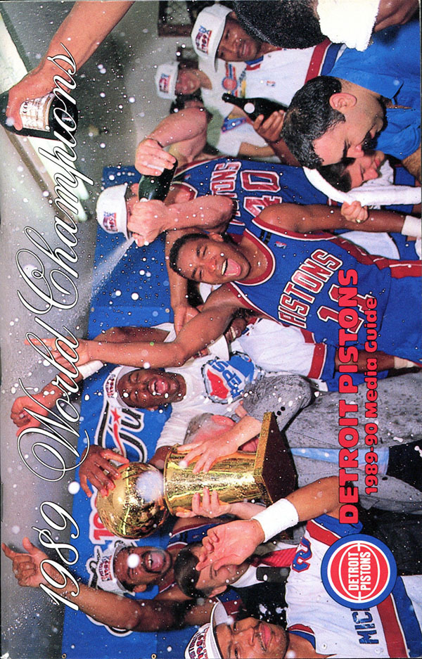 NBA Media Guide: Detroit Pistons (1989-90)