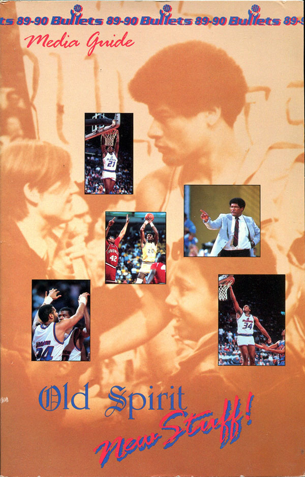NBA Media Guide: Washington Bullets (1989-90)