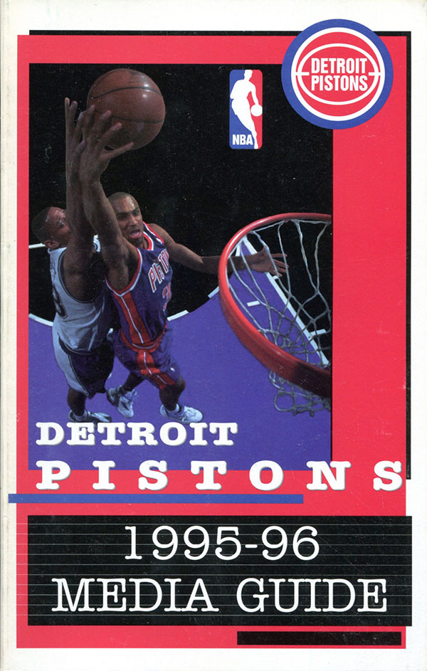 NBA Media Guide: Detroit Pistons (1995-96)