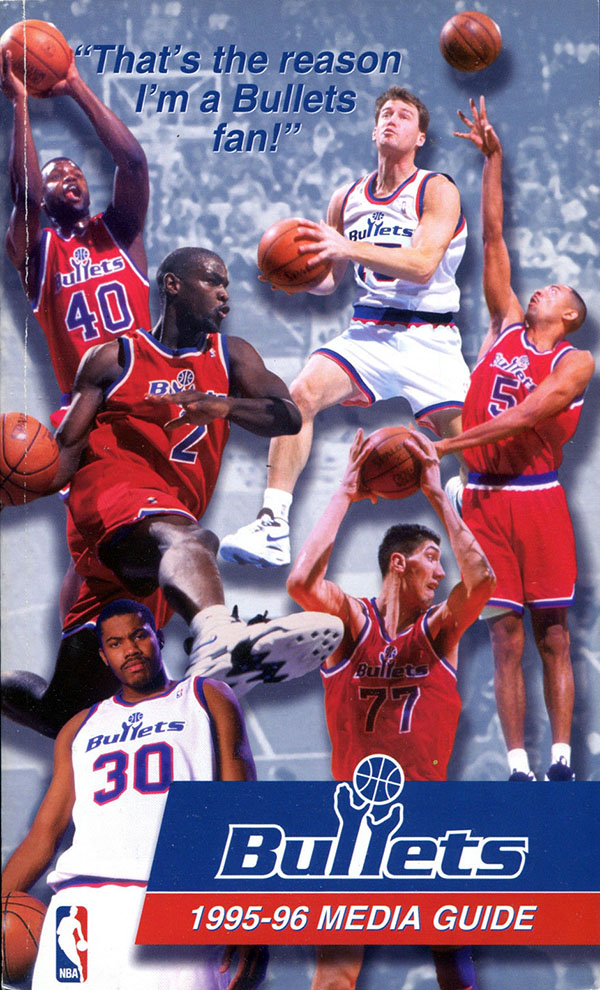 NBA Media Guide: Washington Bullets (1995-96)