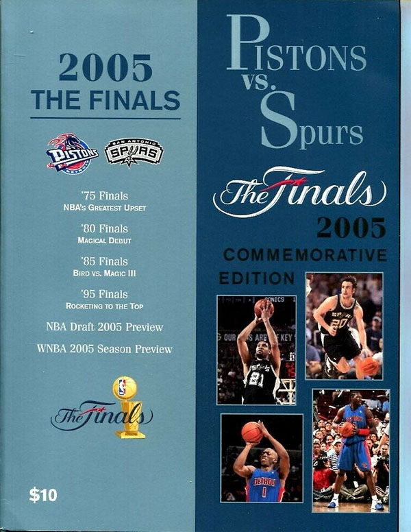 NBA Program: 2005 NBA Finals (San Antonio Spurs vs. Detroit Pistons)