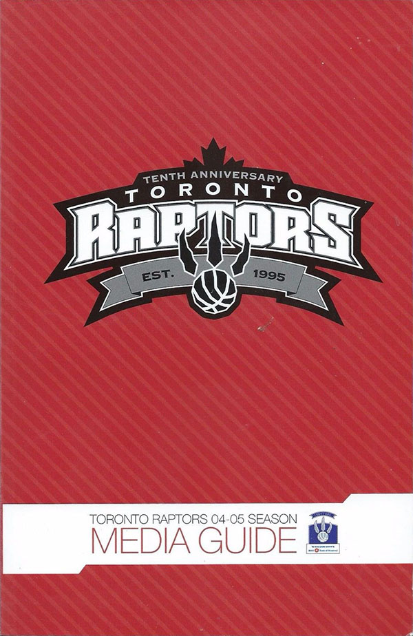 NBA Media Guide: Toronto Raptors (2004-05)