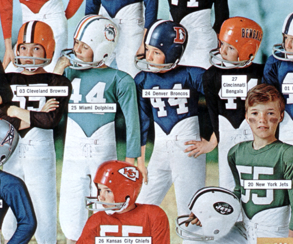 These 1970 NFL Kids' Uniforms from JC 