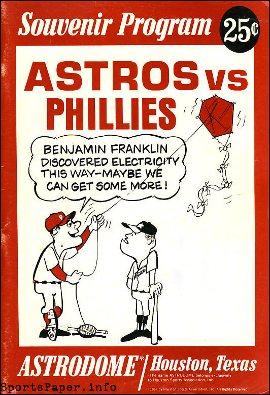 Houston Astros Souvenir Program (1965 Houston Sports Association) comic  books 1963-1965