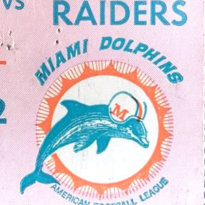Ticket Please: First Miami Dolphins Home Game, 9/2/1966