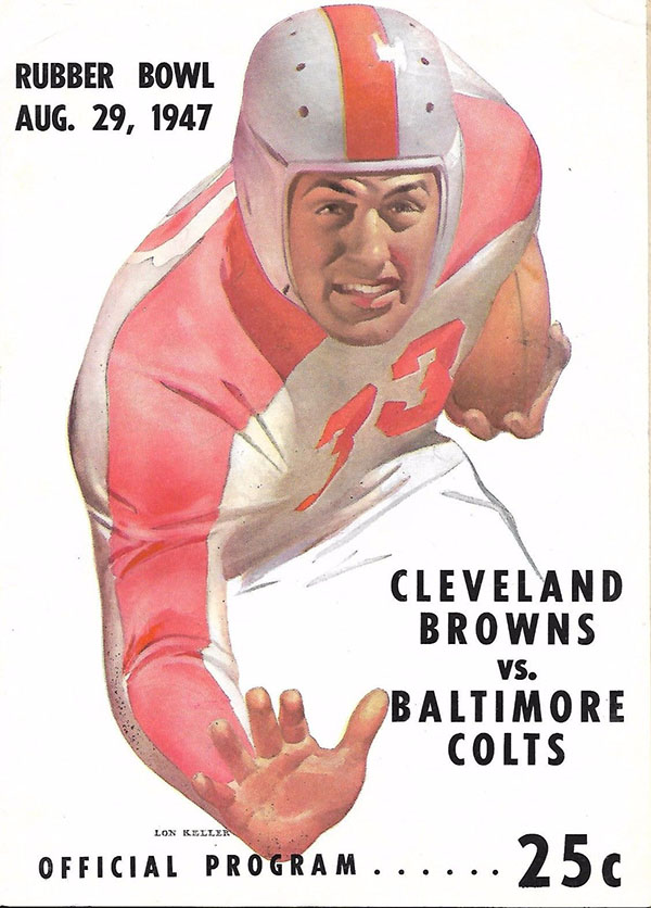 AAFC Program: Cleveland Browns vs. Baltimore Colts (August 29, 1947)