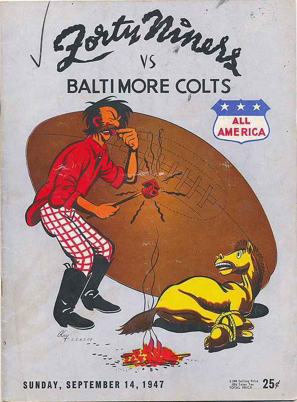 AAFC Program: San Francisco 49ers vs. Baltimore Colts (September 14, 1947)