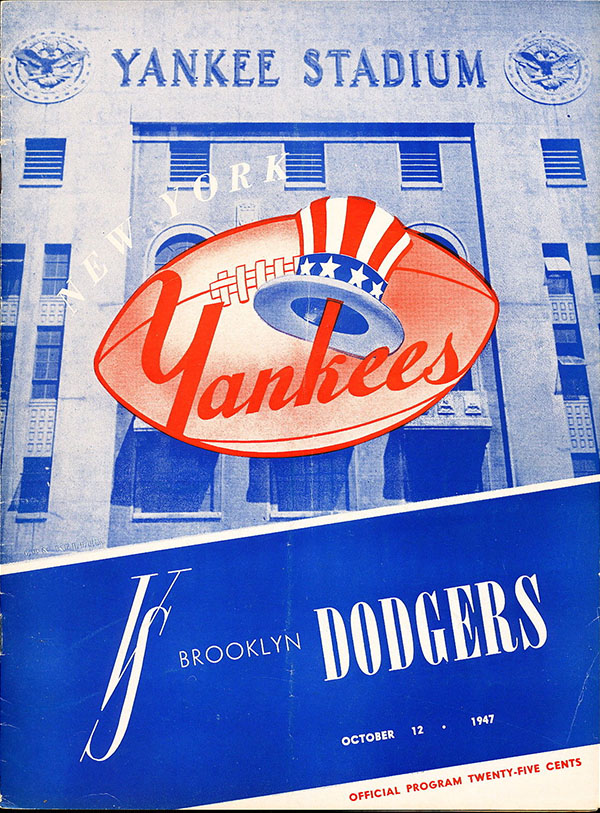 AAFC Program: New York Yankees vs. Brooklyn Dodgers (October 12, 1947)