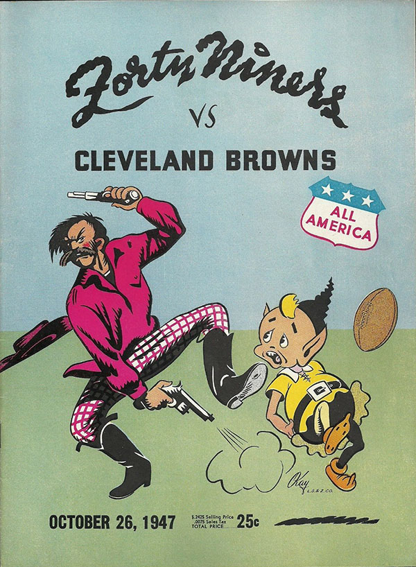 AAFC Program San Francisco 49ers vs. Cleveland Browns (October 26