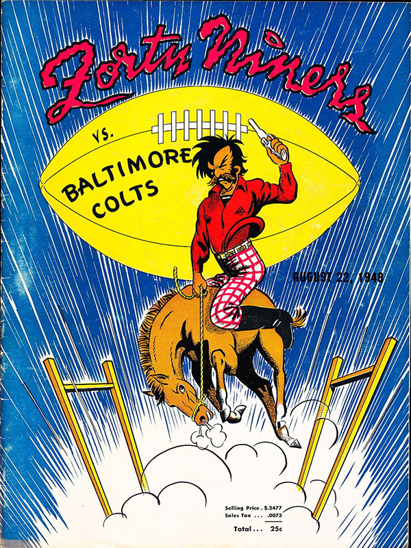 AAFC Program: San Francisco 49ers vs. Baltimore Colts (August 22, 1948)