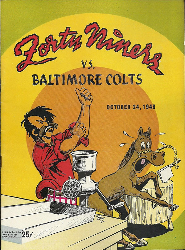 AAFC Program: San Francisco 49ers vs. Baltimore Colts (October 24, 1948)