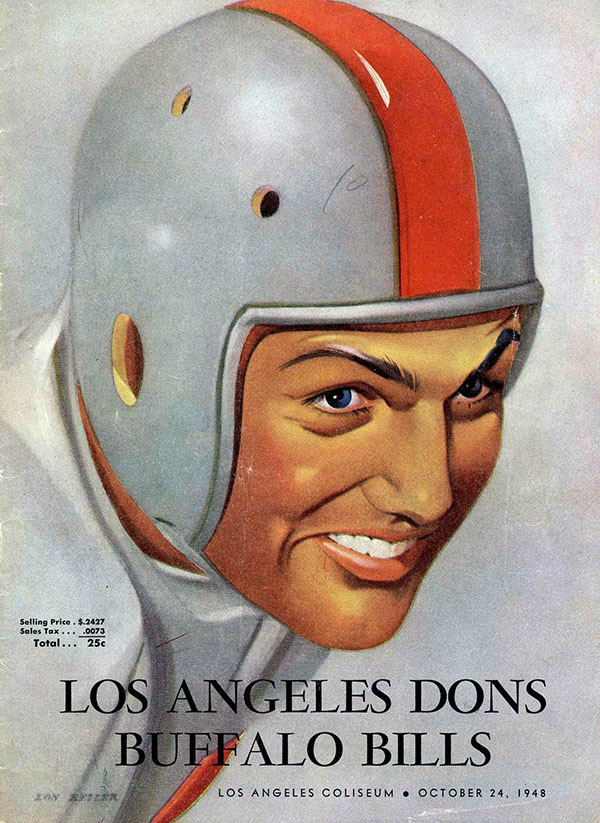 AAFC Program: Los Angeles Dons vs. Buffalo Bills (October 24, 1948)