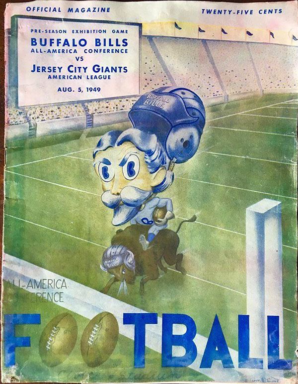 AAFC Program: Buffalo Bills vs. Jersey City Giants (August 5, 1949)