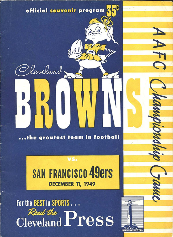 AAFC Program: Cleveland Browns vs. San Francisco 49ers (December 11, 1949)